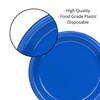 Exquisite 7 Inch. Dark Blue Plastic Dessert/Salad Plates - Solid