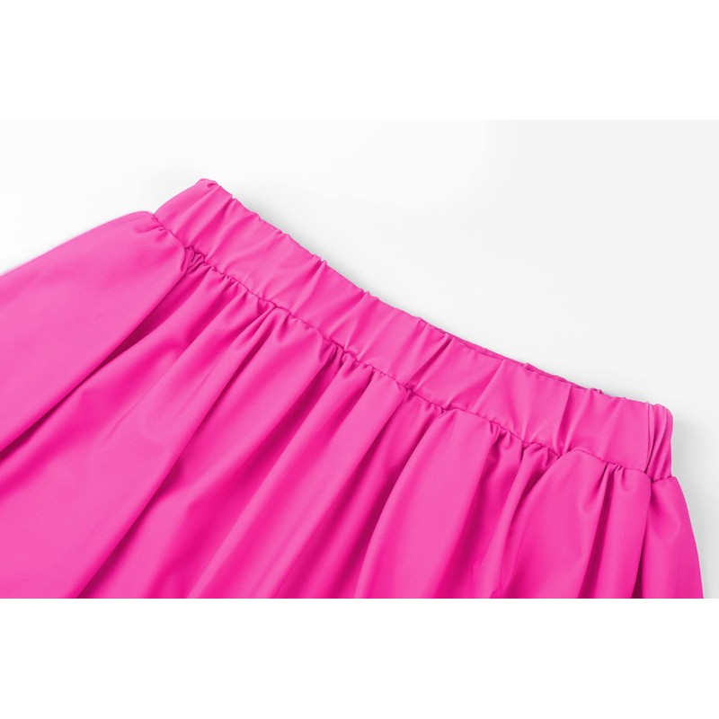 ReliBeauty ReliBeauty Cheerleader Kostüm Kinder Kleid mit Pompoms und Kopfschmuck，pink,110