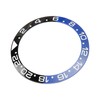 38mm Diameter Black Blue Watch Bezel Insert Base Ring White
