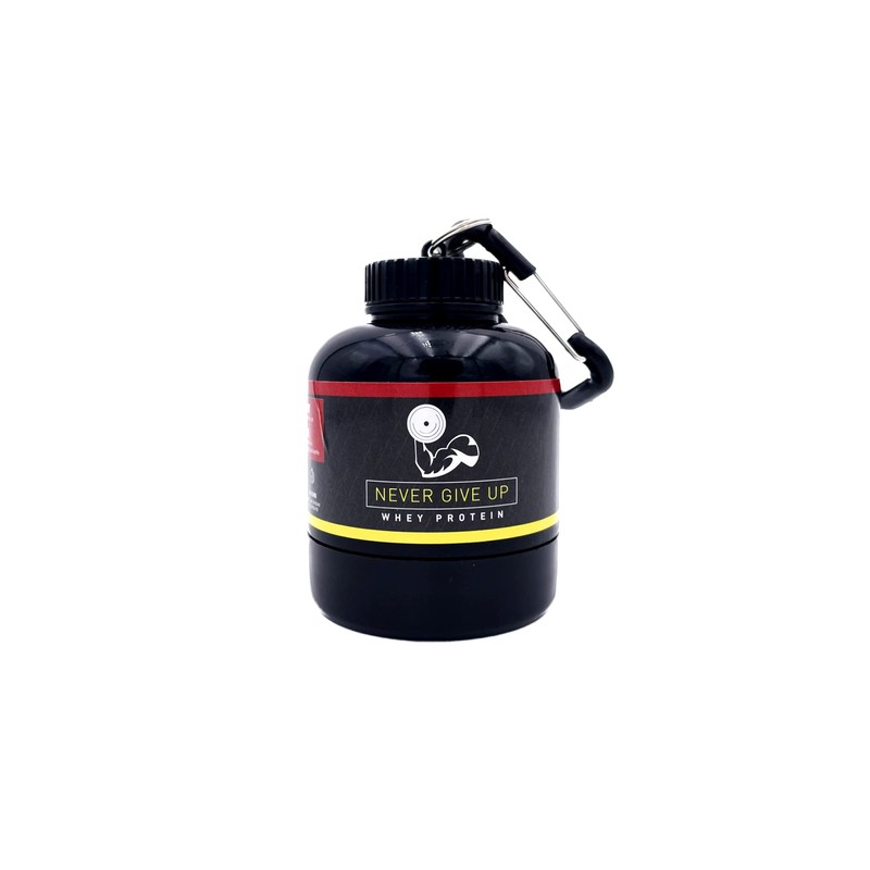 Protein Muscle Holder Never Give Up, Portable Protein Container and
