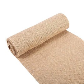 Yosoo - Camino de mesa de yute clásico de arpillera de yute perfecto para bodas, Navidad, Halloween, caminos de mesa, decoraciones y manualidades (30 x 500)