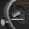 KAFEEK Steering Wheel Cover, Universal 15 inch, Microfiber Leather, Bamboo