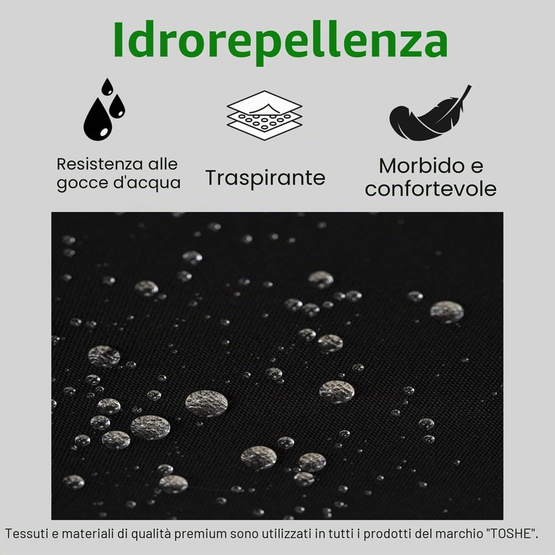 TOSHE Grembiule da cucina in cotone resistente all'acqua con grembiule