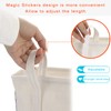 IGNPION Canvas Bedside Hanging Storage Bed Pockets Baskets-Adjustable Hanging Tape