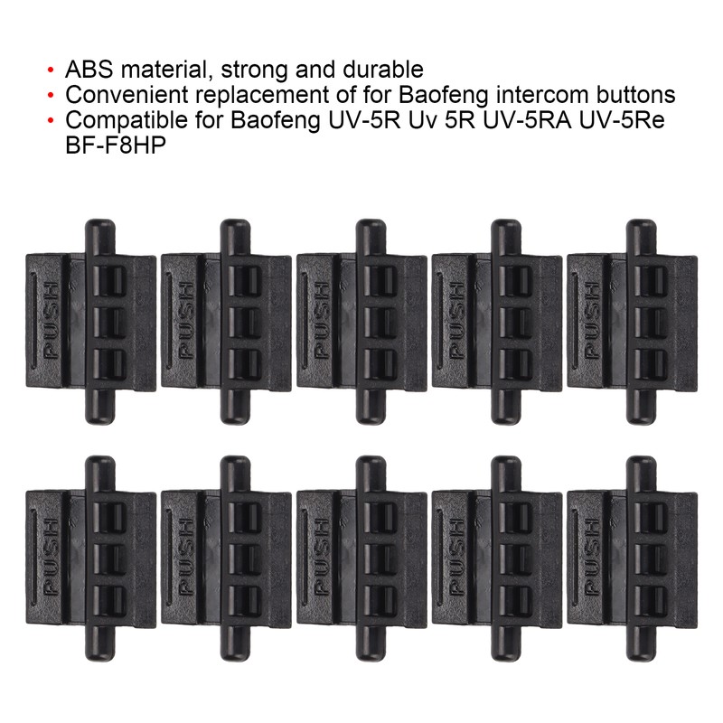 10pcs Walkie Talkie Push Button Battery Lock Hold for Baofeng