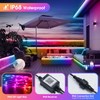 150Ft Outdoor RGB LED Strip Lights with IR Remote &