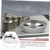 OHPHCALL 3pcs Jewelry Scale Trays Digital Scale Pans Stainless Steel