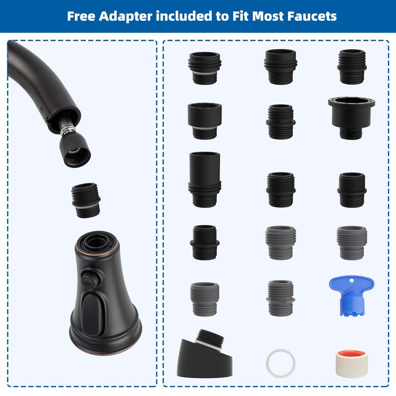 Hibbent Kitchen Faucet Head Replacement, NSF/ANSI/CAN 61 & CUPC Certified,