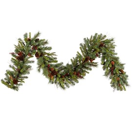 Vickerman 9' X 14" Unlit Cibola Mixed Berry Garland