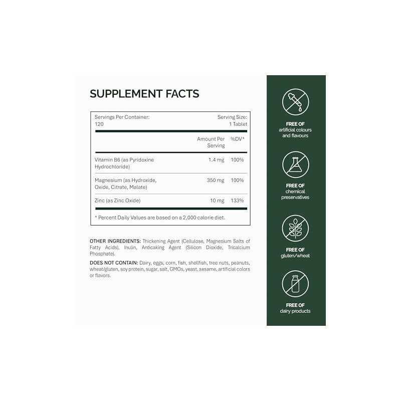 NFO Magnesium B6 – Magnesium Tablets with Vitamin B6 &