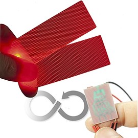 [ Breathing Pattern ] led Light Decorations Flexible Helmet Lights Cosplay DIY kit RGB Superhero for Men Gifts - Red Breathing Light