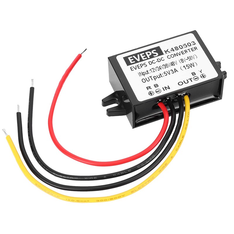 DC-DC 12V/24V/36V/48V to 5V 3A Step Down Power Supply Module