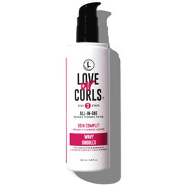 Love Ur Curls LUS Brands All-in-One Styler for Natural Wavy Textured Hair 8.5 oz - Repair, Hydrate, Style in One Easy Step - No Crunch Non-Sticky Hair Care with Shea Butter and Moringa