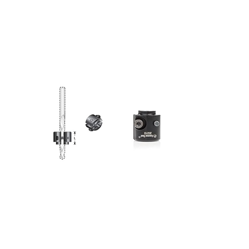 Amana Tool 20212 Universal Drill Bit Depth Stop Collar Adjustable