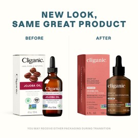 Cliganic Non-GMO Jojoba Oil for Skin, Hair & Face (4oz) | 100% Pure, Natural Cold Pressed Unrefined Hexane Free