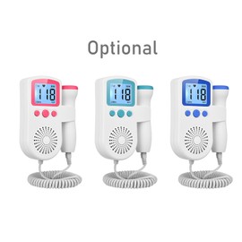 3.0MHz Portable Fetal Doppler for Home Noise Reduction Baby Heart Monitor for Pregnancy Handheld Baby Heartbeat Detector with Headphone Jack
