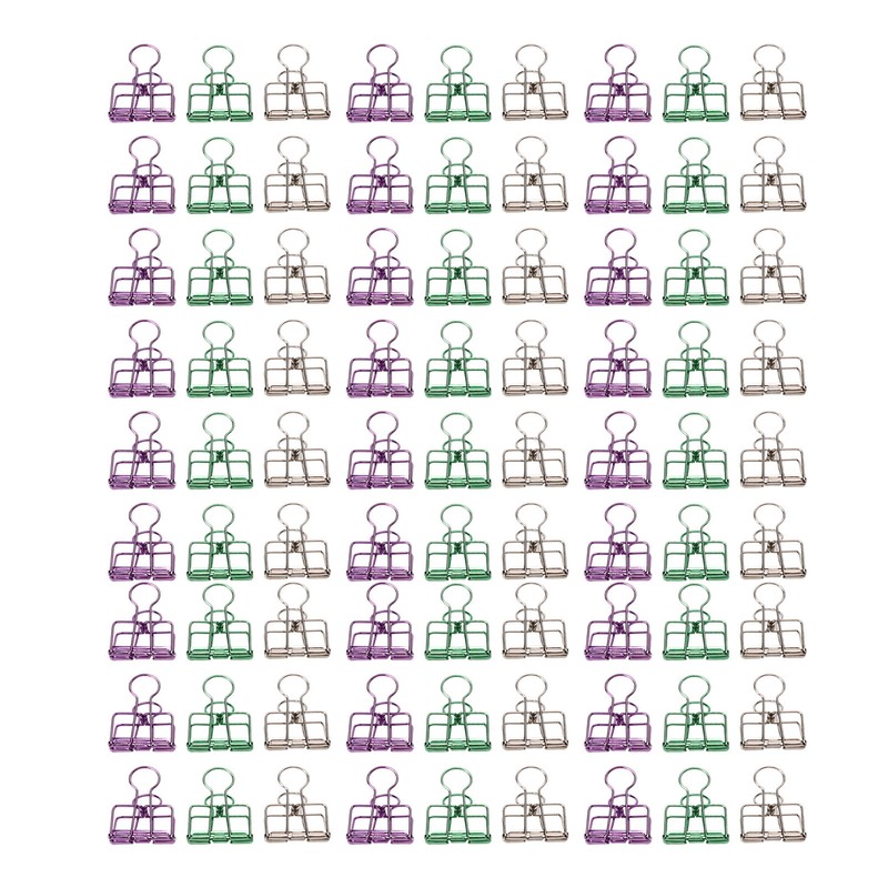 90 Pcs Binder Clips 32mm Hollow Strong Clamping Force Metal