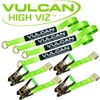 VULCAN Car Tie Down with Flat Hooks - Lasso Style