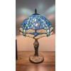 Enjoy Decor Lamps Tiffany Style Table Lamp Blue Stained Glass