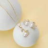 Swan Camellia Necklace Earrings Sets Pearl Flower Pendant Necklace Studs