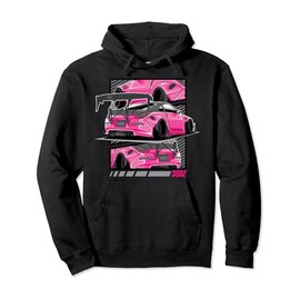 JDM Z33 350 Fairlady Z Pink Illustrated Graphic Pullover Hoodie