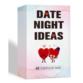 BleSky Valentines Day Gifts for Her Him, 45 Romantic Scratch Off Date Ideas Card Games Gifts, Special for Couple: Birthday Gifts for Boyfriend, Girlfriend, Him, Her, Wife, Husband or Engagement