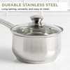 Ecolution Stainless Steel Sauce Pan with Encapsulated Bottom Matching Tempered