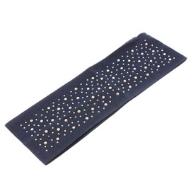 Mytoptrendz® 7cm Womens Stretchy Headband Kylie Band Hairband Soft Fabric Hair Bandeau Girls' Fashion Headbands Embellished with Sparkly Diamante Crysal Fancy hair Accessories (Navy)