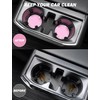 JOYTUTUS Cup Holder Coasters for Car, 2 Pack Universal Anti-Slip
