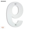 KTC-HOME - Premium House Number White Including Mounting Material -