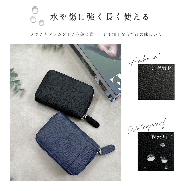 Giselle Card Case, Genuine Leather, Large Capacity, Compact, Bifold Wallet,