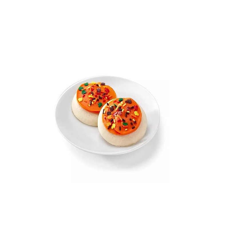Frosted Sugar Cookies (Orange) - 13.5oz/10ct - FrostyDelights (Pack of