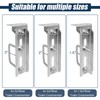 Boat Trailer Bunk Brackets, 8" 8 PCS Galvanized Swivel Top