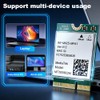 WiFi 7 Card 6.5Gbps MT7925 for Gaming 4K Streaming M.2