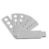 Rodipu Durable Fan Gauge, Silver Diamond Fan Gauge, Jewelry Tool
