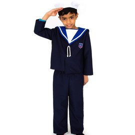 PRETEND TO BEE Sailor Fancy Dress Costume for Kids, Multi Coloured, 3-5 Years