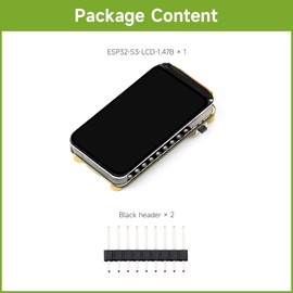 Waveshare ESP32-S3 1.47inch LCD Display Development Board, 172×320 Resolution, 262K Display Color, Supports 2.4GHz W-FI/BLE 5, 240MHz LX7 Dual-core Processor, ESP32 with Mini Display