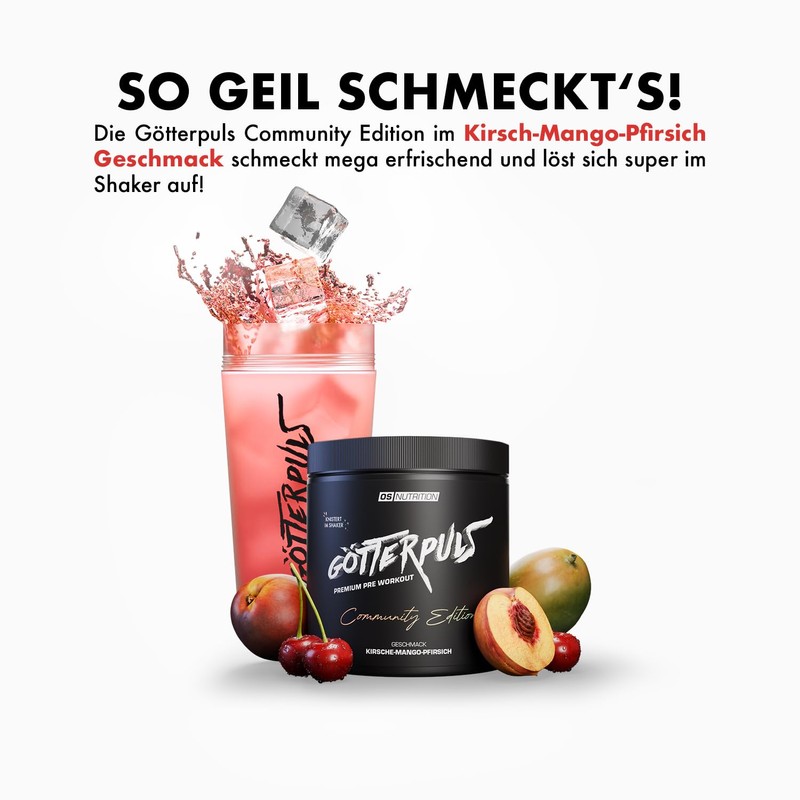 OS NUTRITION Götterpuls Premium Pre Workout Booster Community Edition 2025