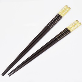 One Pair Couple Chopsticks Painted Chopsticks Paulownia Box Plum Ornament 2 Pairs Made in Japan