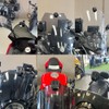 Motorcycle Windshield Aluminum Alloy Clip Compatible with Insta360 X4 Black