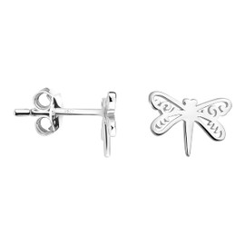 SOFIA MILANI - Women's Earrings 925 Silver - Dragonfly Stud Earrings, Sterling silver, No Gemstone