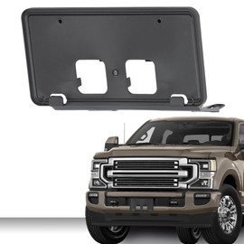 G-PLUS Front License Plate Bracket Compatible with Ford F250 F350 Super Duty 2020-2022 LC3Z-17A385-AB Black License Plate Holders