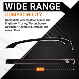 BlueStars Ultra Durable 218428121 Refrigerator Door Handle Replacement Part Easy to Install - Exact Fit for Frigidaire Refrigerators - Replaces 218428107 AP2114546 PS427931 781148