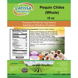 Pequin Chiles (Whole) (16 oz, ZIN: 526700)