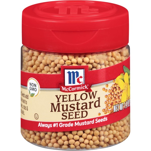 McCormick Yellow Mustard Seed, 1.4 oz (Pack of 6)