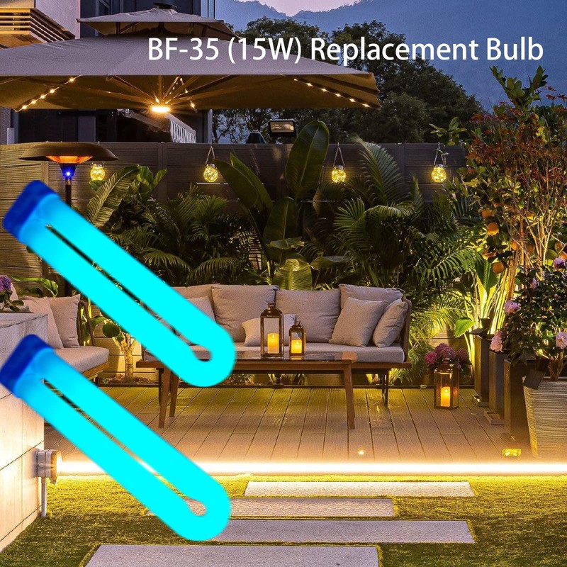 2 Pack FUL15W BL (BF-35) Fluorescent Black Light Bulb Replacement