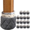 WarmHut Chair Leg Floor Protectors Caps 16pcs Table Furniture Leg