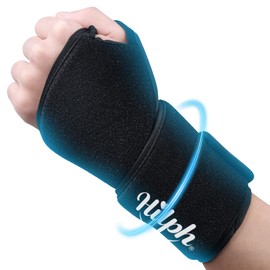 Hilph Cooling Cuff Wrist with Velcro Fastener for Carpal Tunnel Pain, Arthritis and Tendonitis, Adjustable Ice Pack, Cooling Bandage, Cooling Pads for Wrist Injuries