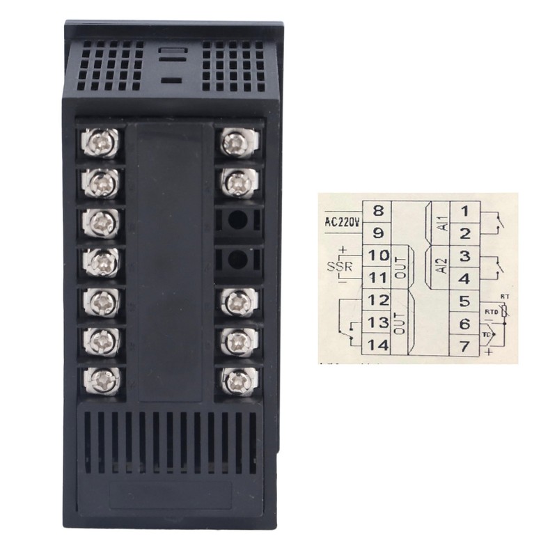Adjustable Intelligent Temperature Controller SSR RELAY Digital Thermostat Buckle Fixing