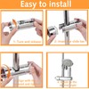 Adjustable Shower Head Holder Replacement,Shower Head Bracket, Shower Rail Slider